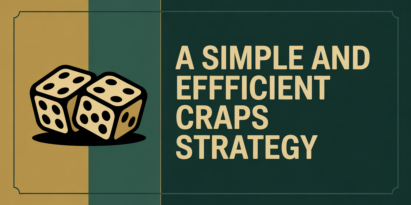 A SIMPLE AND EFFICIENT CRAPS STRATEGY